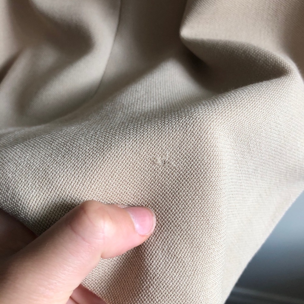 Valentino Vintage Tan Fitted Mini Dress Size 8 - Picture 13 of 15